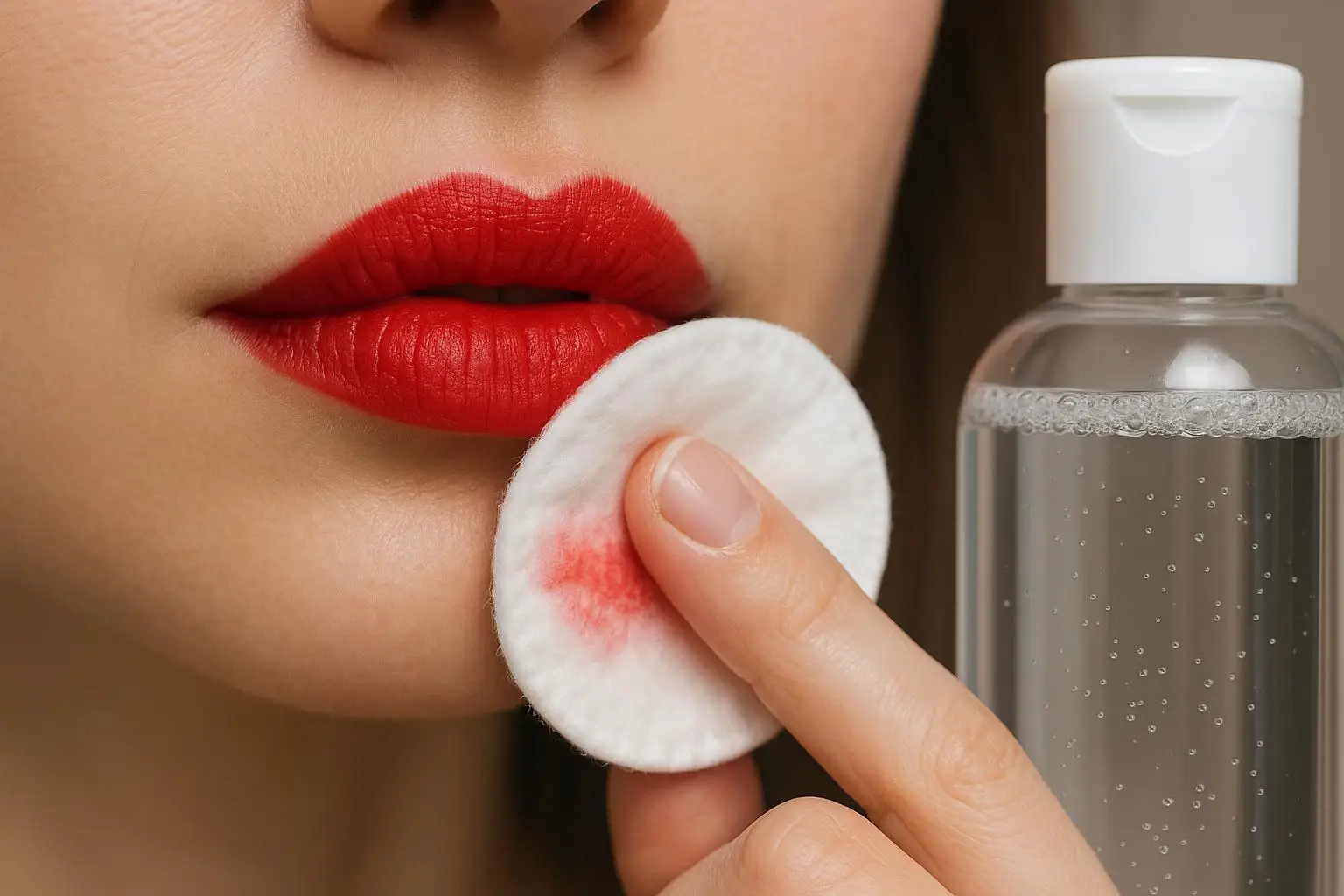 Удаляйте помаду специальными средствами для макияжа Удаляйте помаду специальными средствами для макияжа