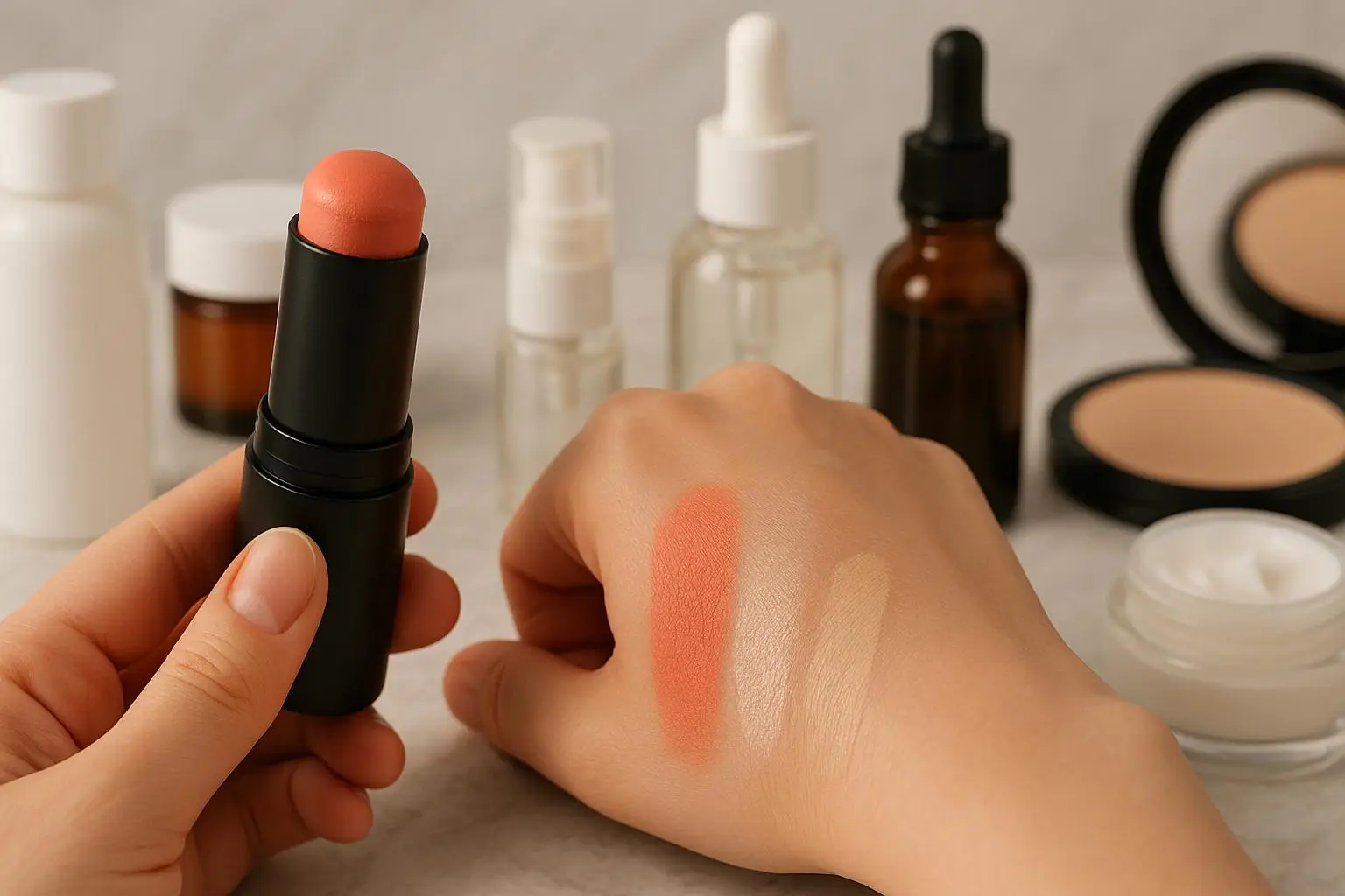 Проверяйте совместимость с другими косметическими средствами Проверяйте совместимость с другими косметическими средствами