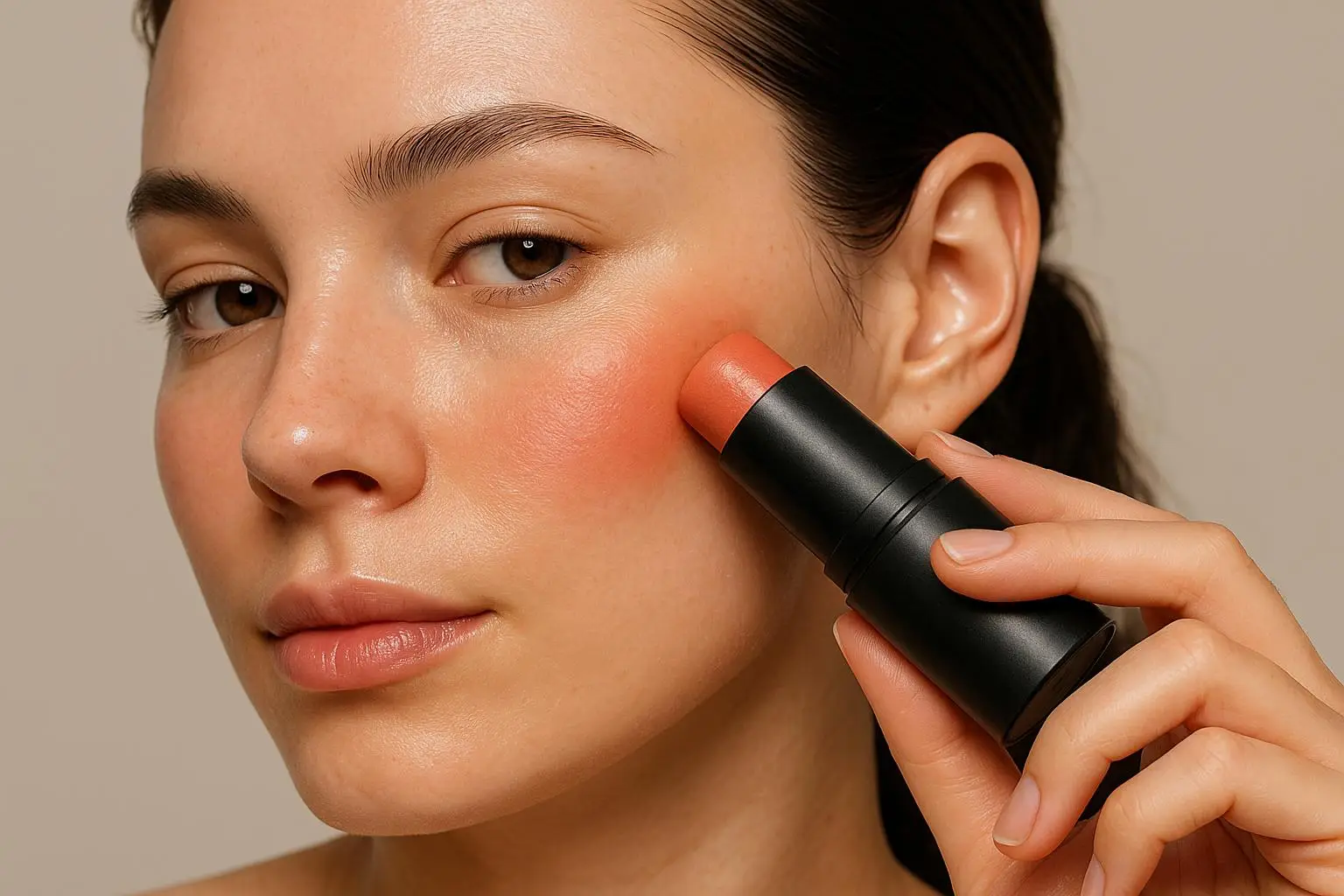 Наносите румяна на чистую и увлажненную кожу Наносите румяна на чистую и увлажненную кожу