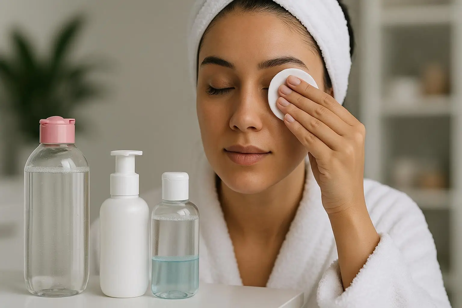 Используйте средства для снятия макияжа ежедневно