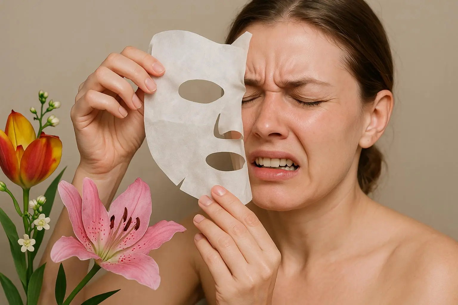 Избегайте масок с аллергенами и отдушками Избегайте масок с аллергенами и отдушками