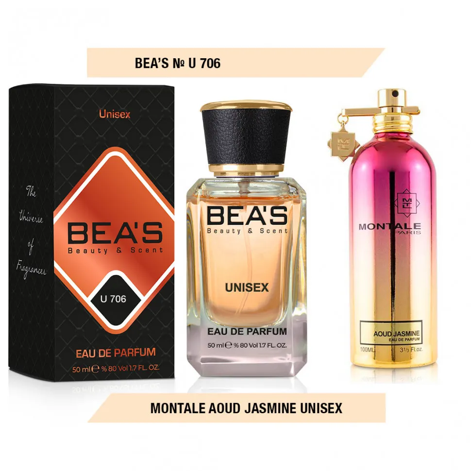 Парфюм BEA'S 50 ml U 706 Montale Aoud Jasmine Unisex