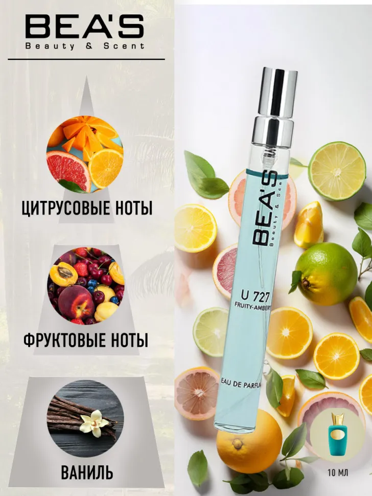 Компактный парфюм BEA'S 10 ml U 727 Sospiro Erba Pura Edp unisex