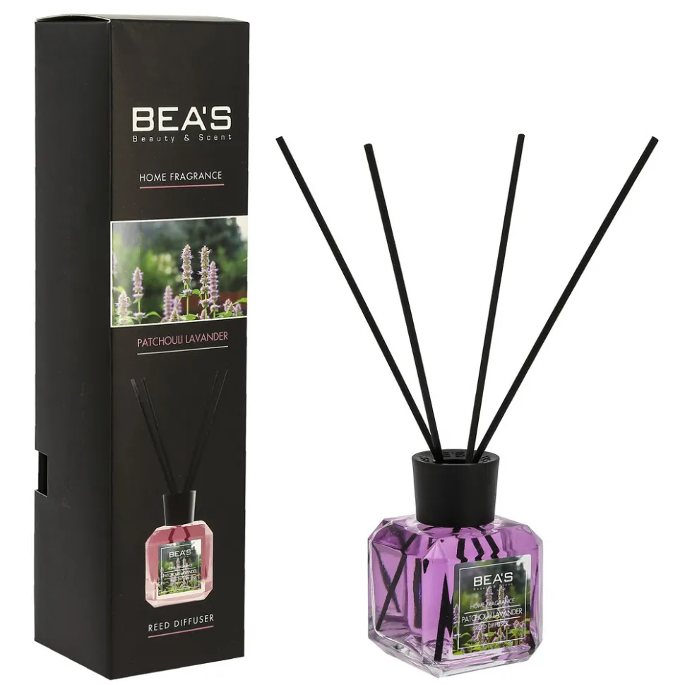 Ароматический диффузор BEA'S Patchouli Lavender - Лаванда и пачули 120 ml