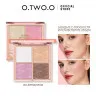 SC045-01 O.TWO.O Пудра-хайлайтер для макияжа, 4 цвета Лунная роза 7.5 g.