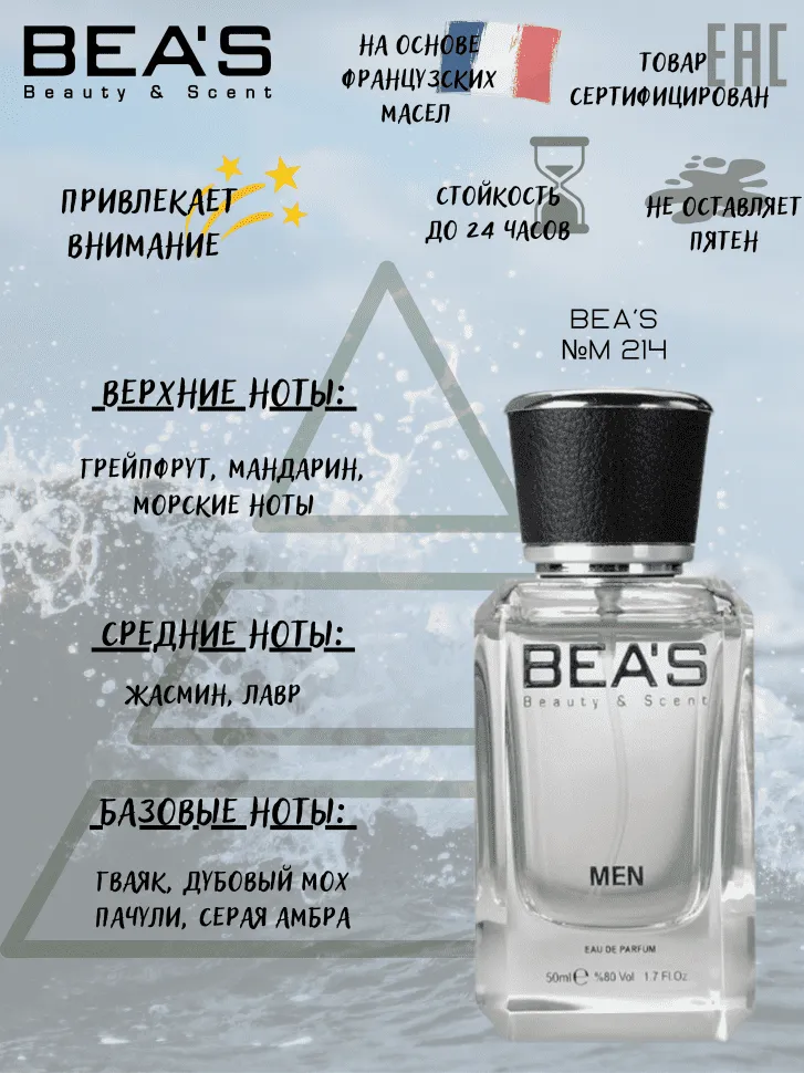 Парфюм BEA'S 50 ml M 205 BEA'S Paco Rabanne Invictus Intense for men