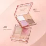 SC045-02 O.TWO.O Пудра-хайлайтер для макияжа, 4 цвета Медово-лимонный 7.5 g.