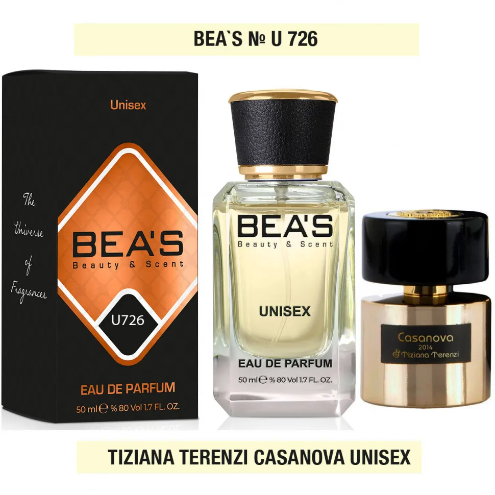 Парфюм BEA'S 50 ml U 726 Tiziana Terenzi Casanova unisex