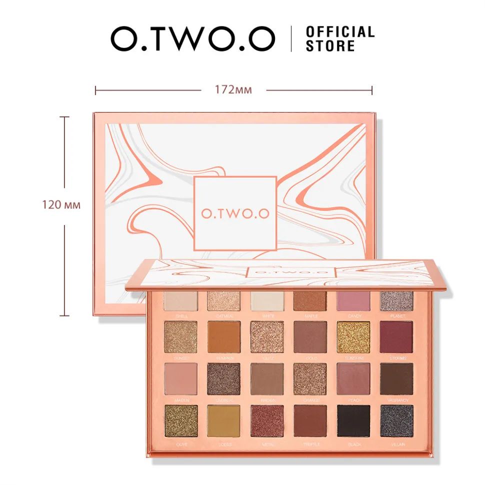 EM015 O.TWO.O Палитра теней для век 24 цвета 26.4g