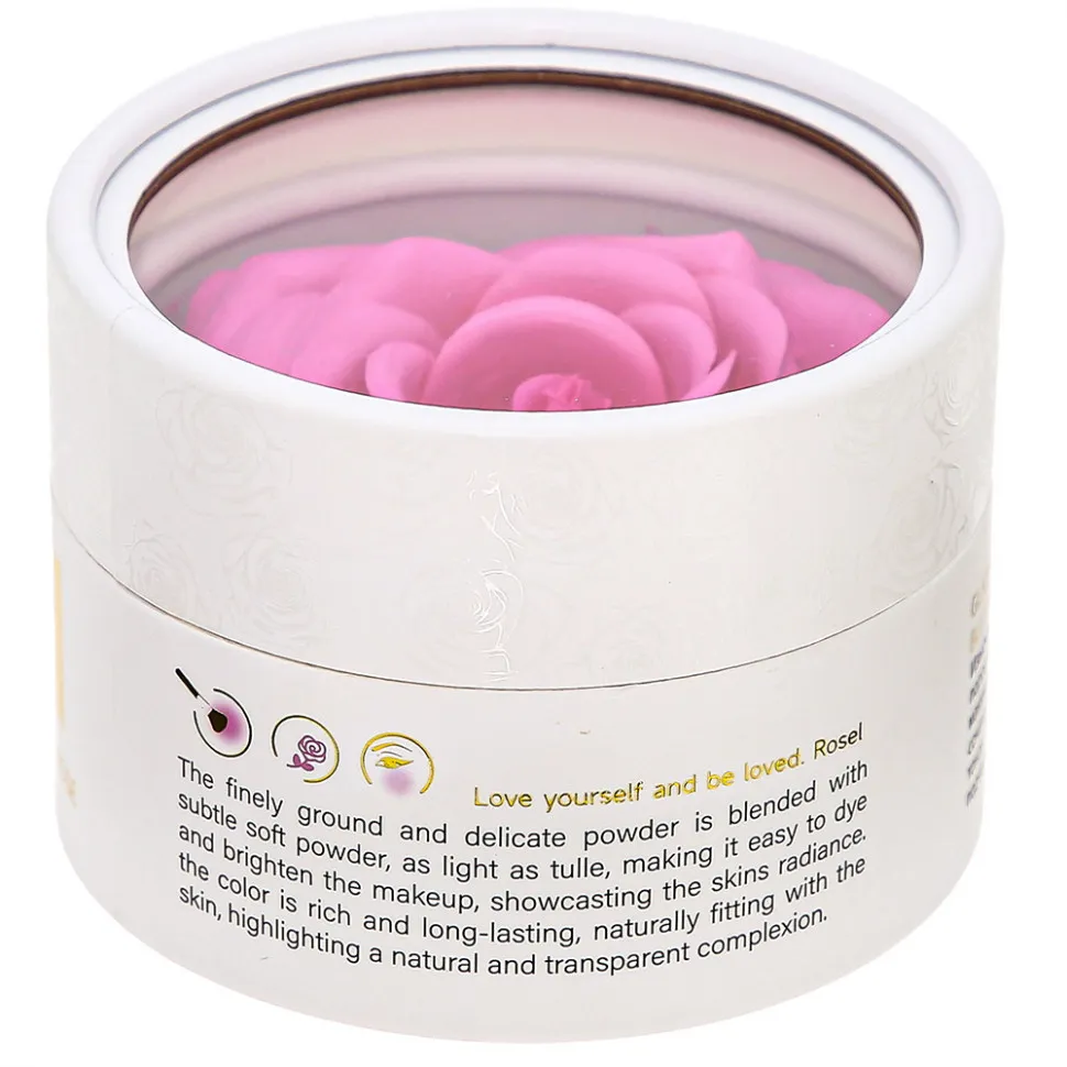 R040 Кремовые румяна и Хайлайтер Rosel Cosmetics Glazed Rose Розовый оттенок 6g