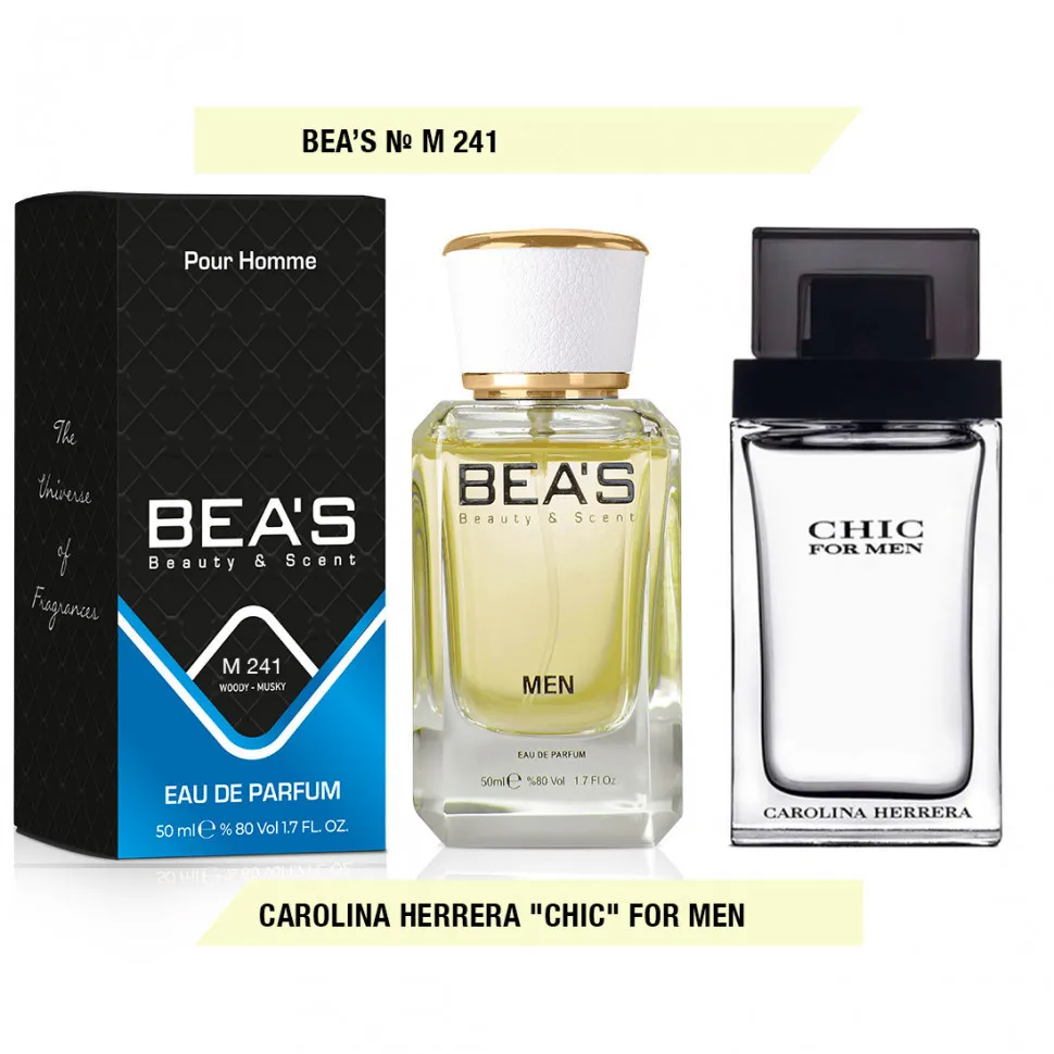 Парфюм BEA'S 50 ml M 241 Carolina Herrera Chic for men