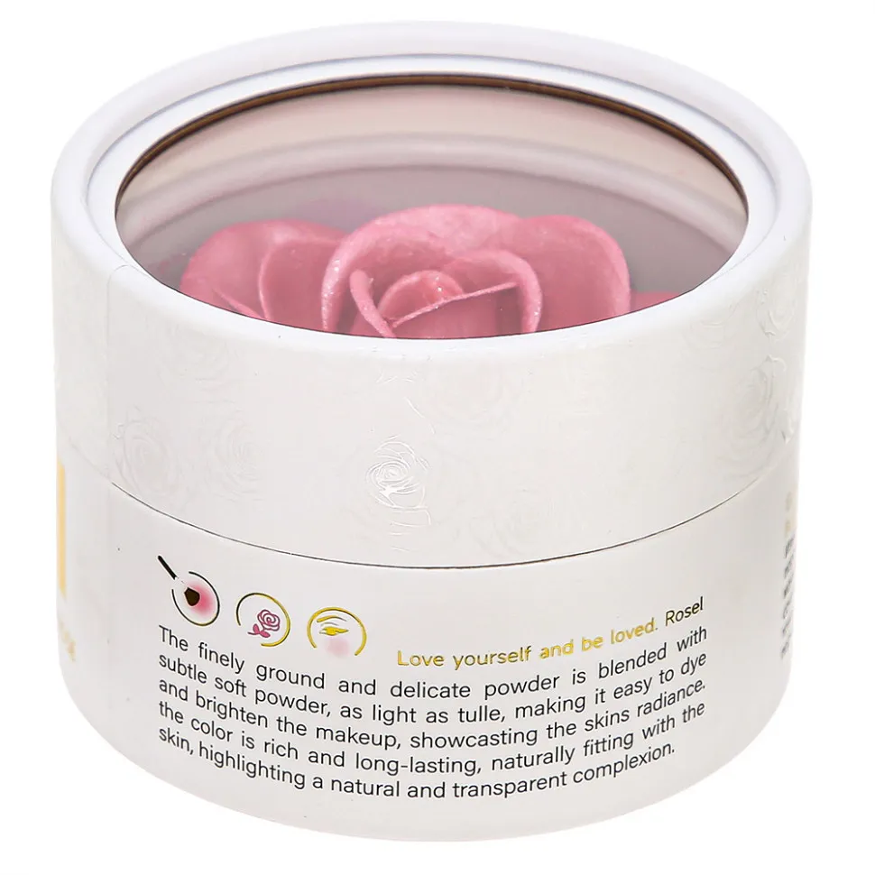 R041 Кремовые румяна и Хайлайтер Rosel Cosmetics Glazed Rose 6g Перламутровый розовый оттенок