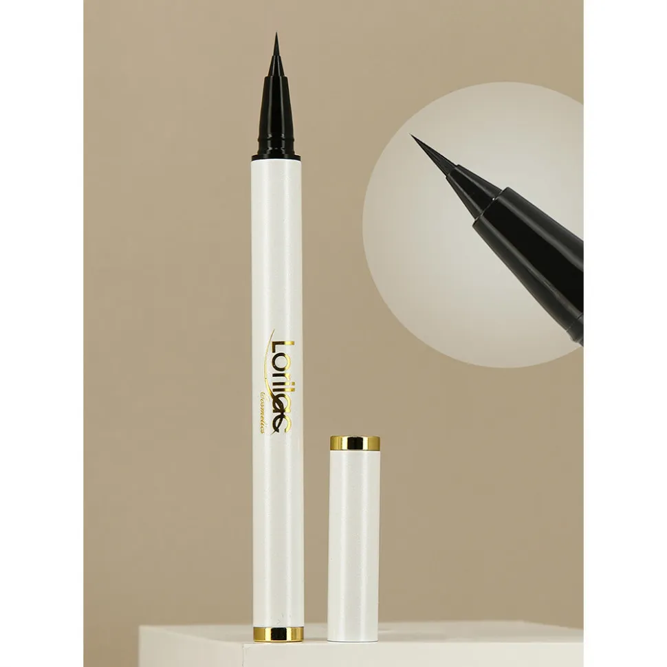 Lorilac Жидкая водостойкая подводка для глаз супер тонкая черная 2 мл D033-2