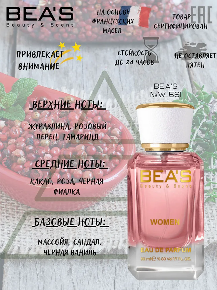 Парфюм BEA'S 50 ml W 561 Paco Rabanne Black XS Pour Femme