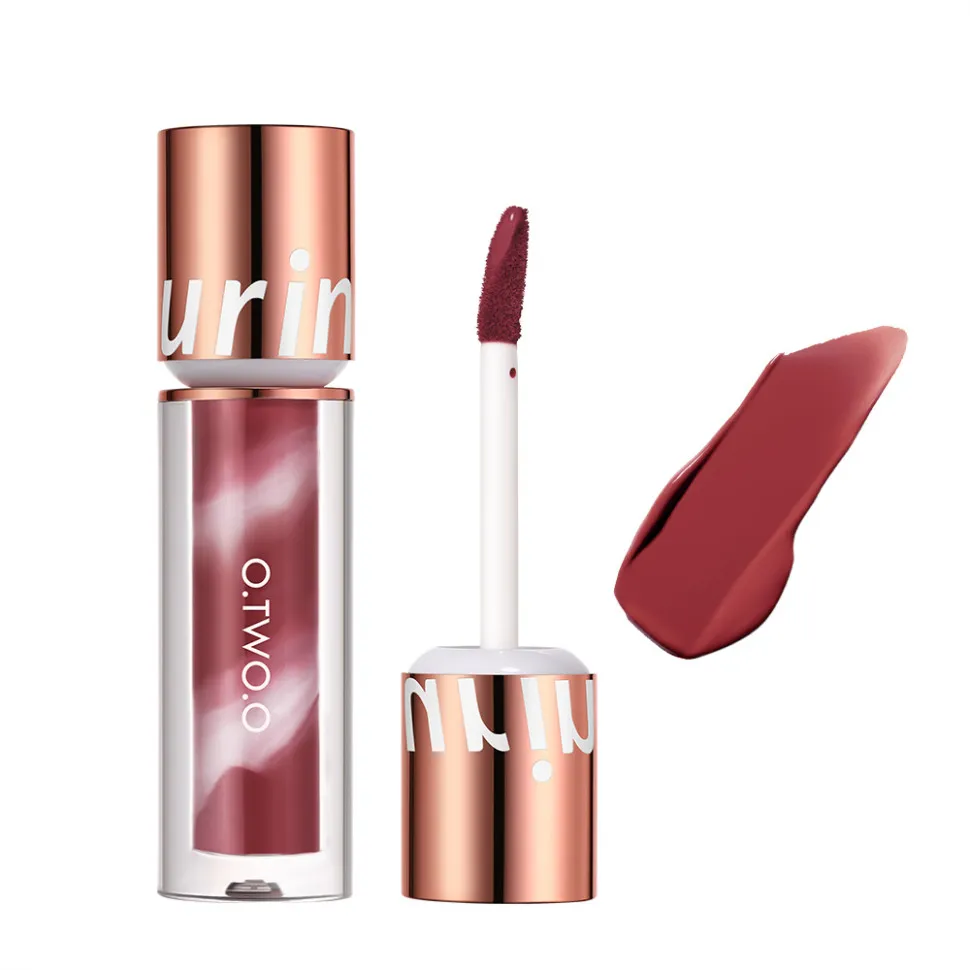 SC057-10 O.TWO.O Водостойкая матовая помада New Trending Lip Gloss 2,5g - Темно-ягодный