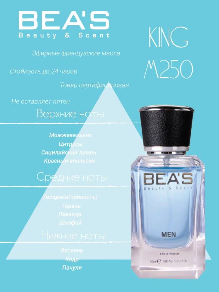 Парфюм BEA'S 25 ml M 250 by K for man