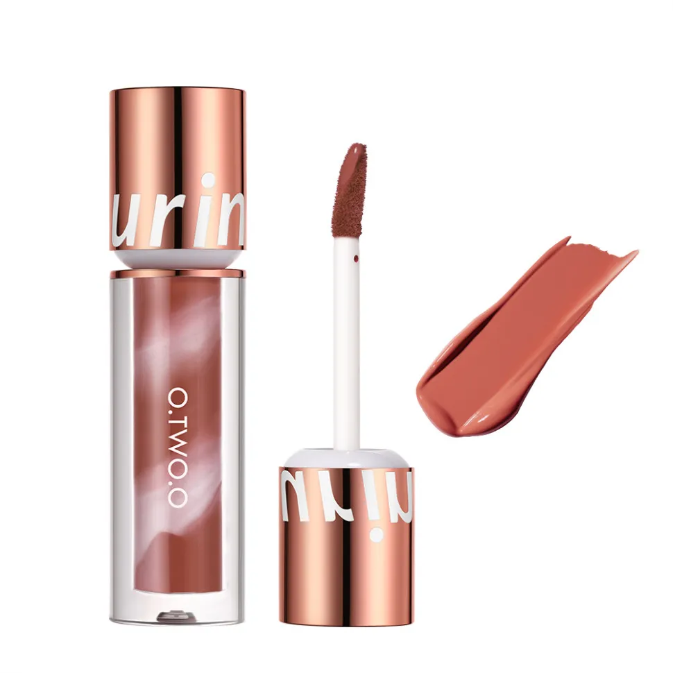 SC057-09 O.TWO.O Водостойкая матовая помада New Trending Lip Gloss 2,5g - Нюдовый абрикос