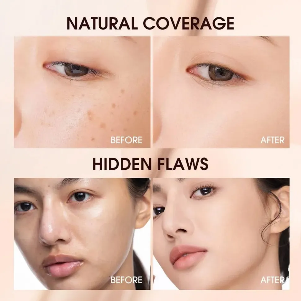 SC054-110 O.TWO.O Крем кушон Soft Cleansing Mist Muscle Air Cushion Powder Cream Nude Beige 14g