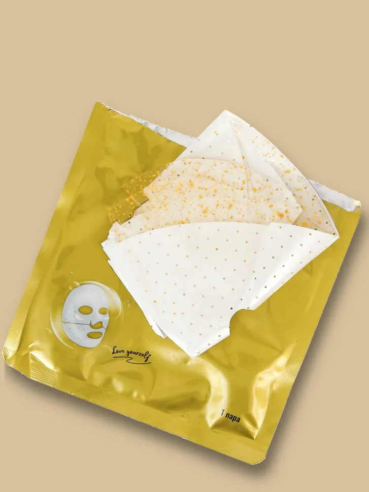 Rosel Лифтинг патчи для лица с гранулами янтаря и сывороткой 5 пар/50г