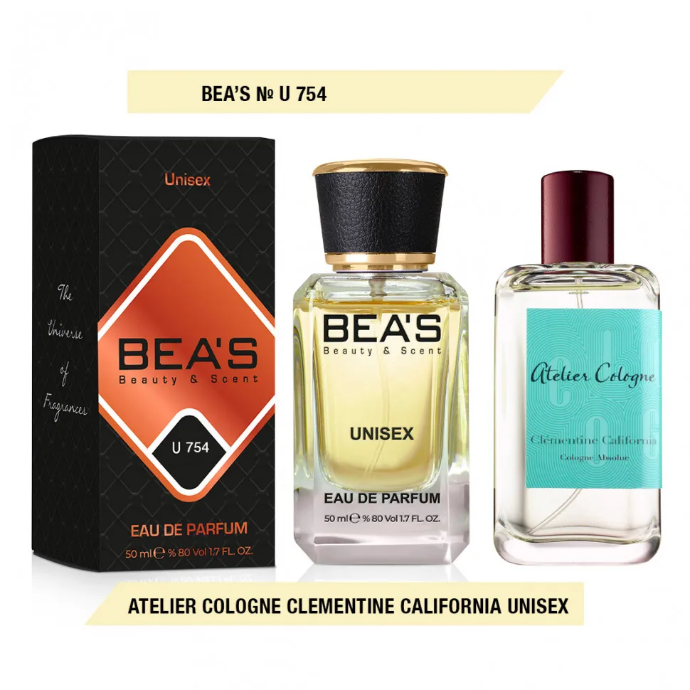Парфюм BEA'S 50 ml U 754 Atelier Cologne Clementine California unisex