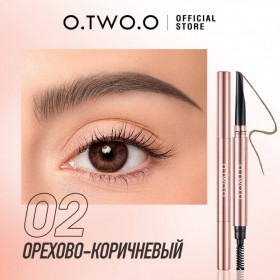 HC007-02 O.TWO.O Карандаш-мачете для бровей Орехово-коричневый 0.35g