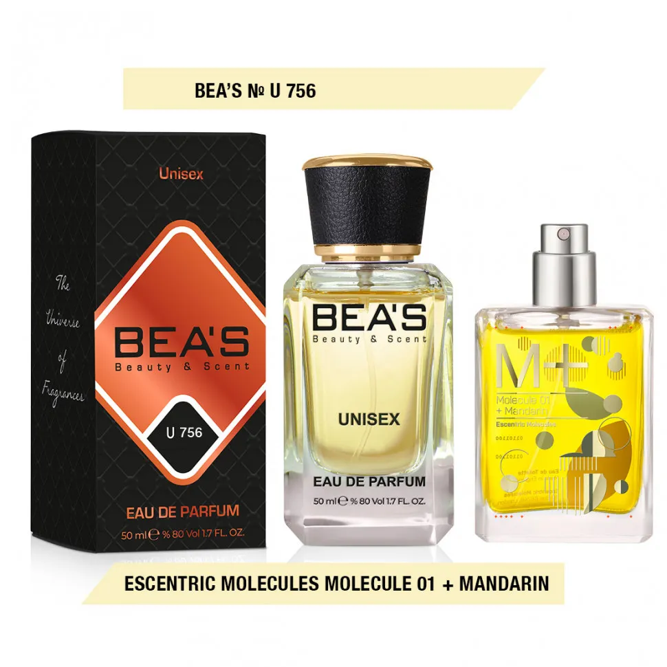 Парфюм BEA'S 50 ml U 756 Escentric Molecules Molecule 01 + Mandarin unisex