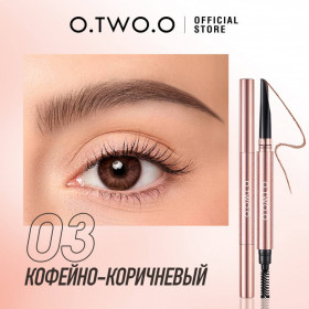 HC007-03 O.TWO.O Карандаш-мачете для бровей Кофейно-коричневый 0.35g