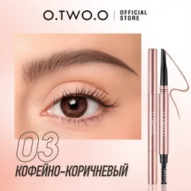 HC007-03 O.TWO.O Карандаш-мачете для бровей Кофейно-коричневый 0.35g