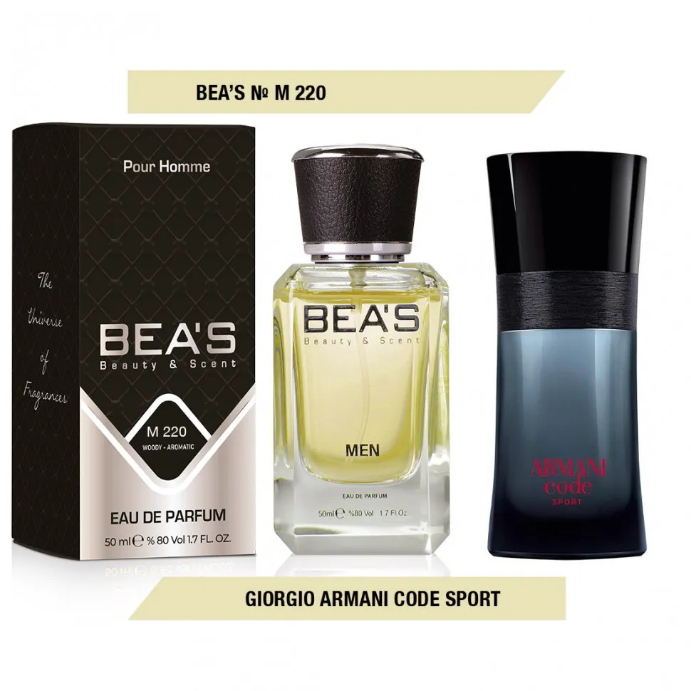 Парфюм BEA'S 50 ml M 220 Giorgio Armani Code Sport Men