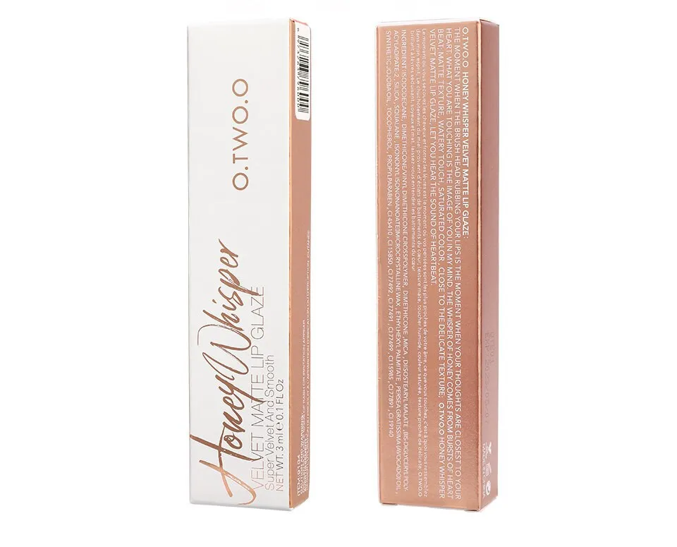 9134-02 O.TWO.O Матовый блеск для губ Honey Whisper 3 ml