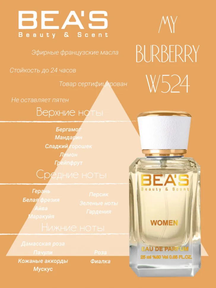Парфюм BEA'S 25 ml W 524 Burberry  My Burberry women