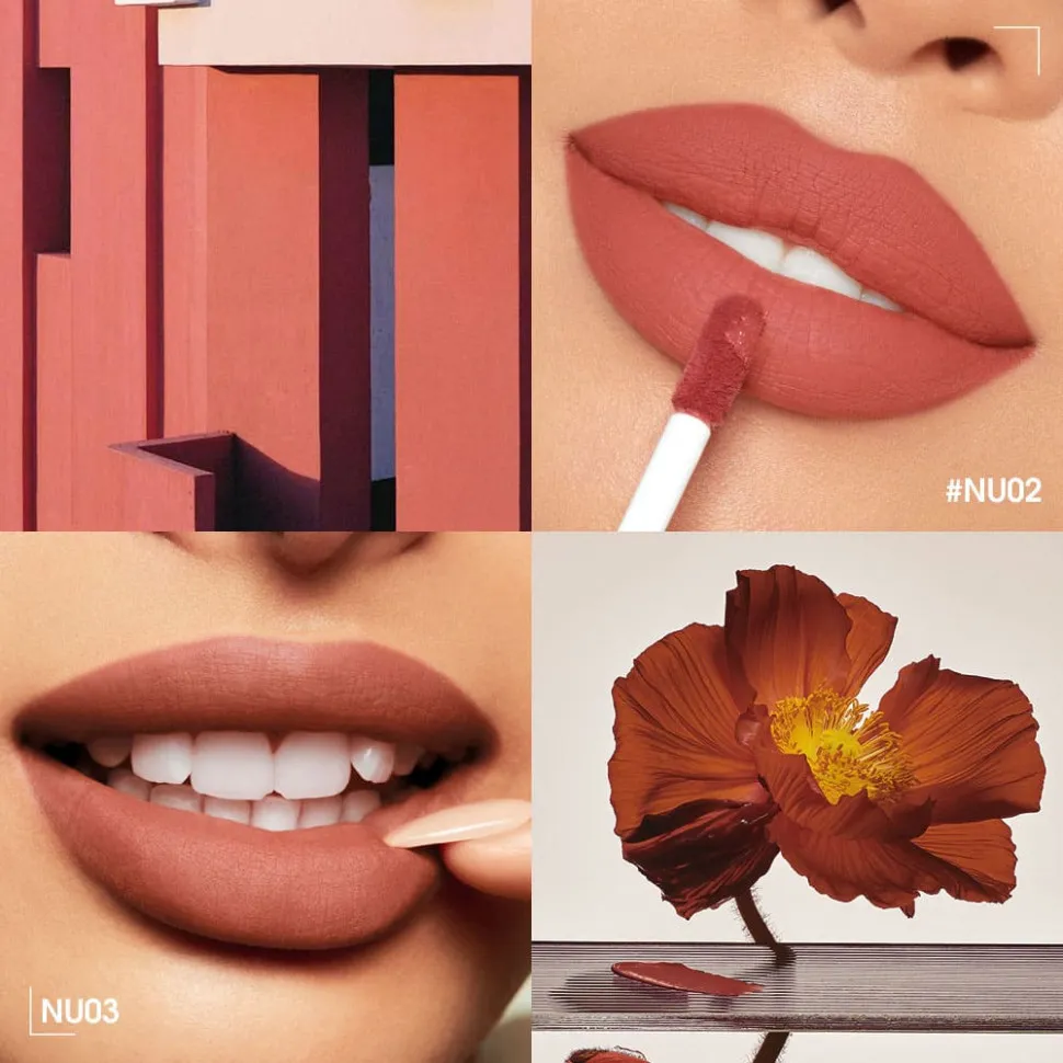 SC072-08 Легкая облачная матовая помада Light Cloudy Matte Lipstick Огненно-красный 3 g