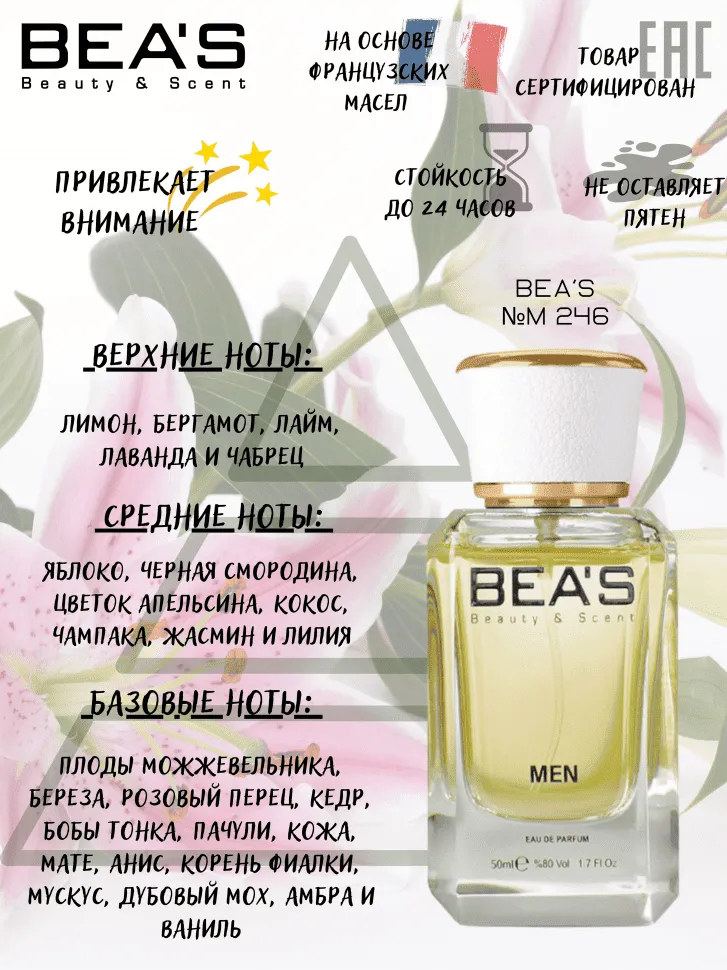 Парфюм BEA'S 50 ml M 246 Roja Dove Oligarch Men
