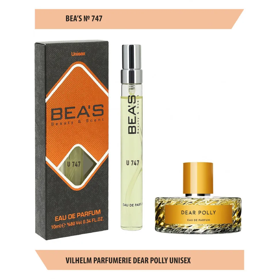 Компактный парфюм BEA'S 10 ml U 747 Vilhelm Parfumerie Dear Polly unisex 