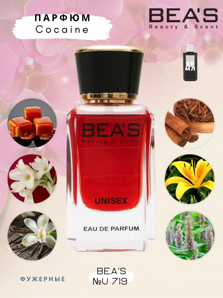 Парфюм BEA'S 50 ml U 719 Franck Boclet Cocaine unisex