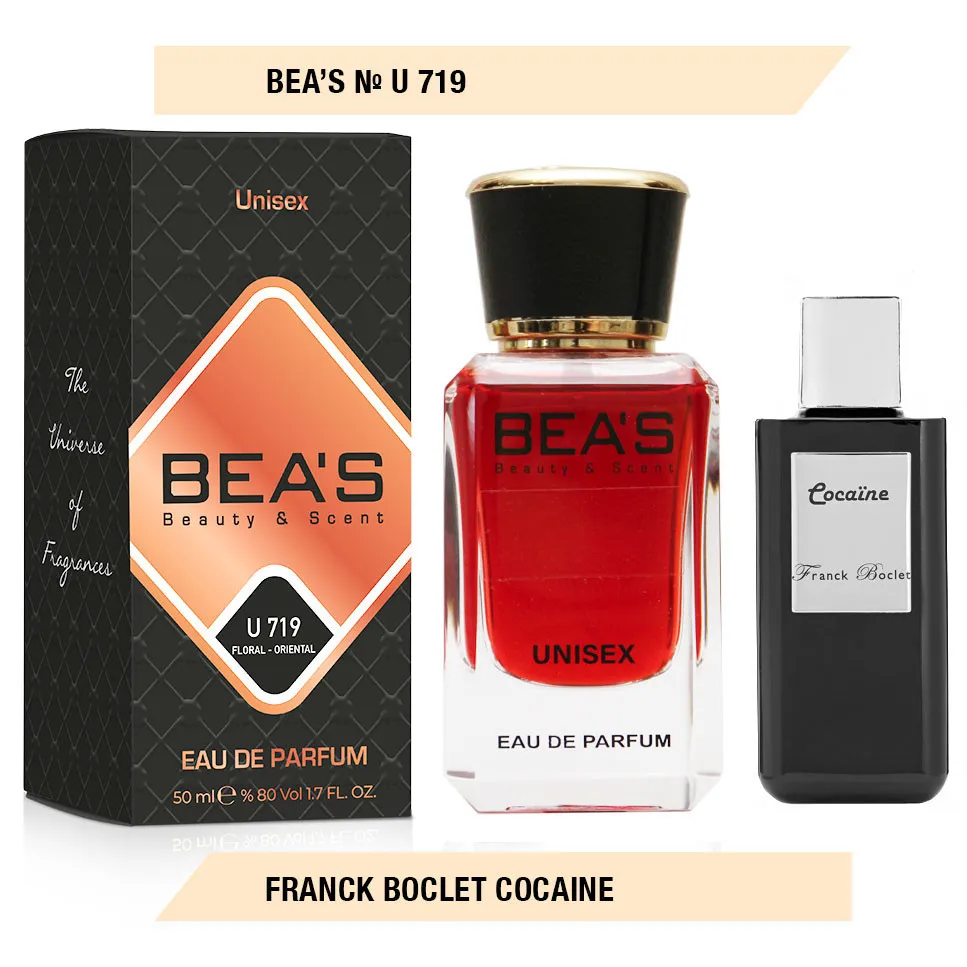Парфюм BEA'S 50 ml U 719 Franck Boclet Cocaine unisex