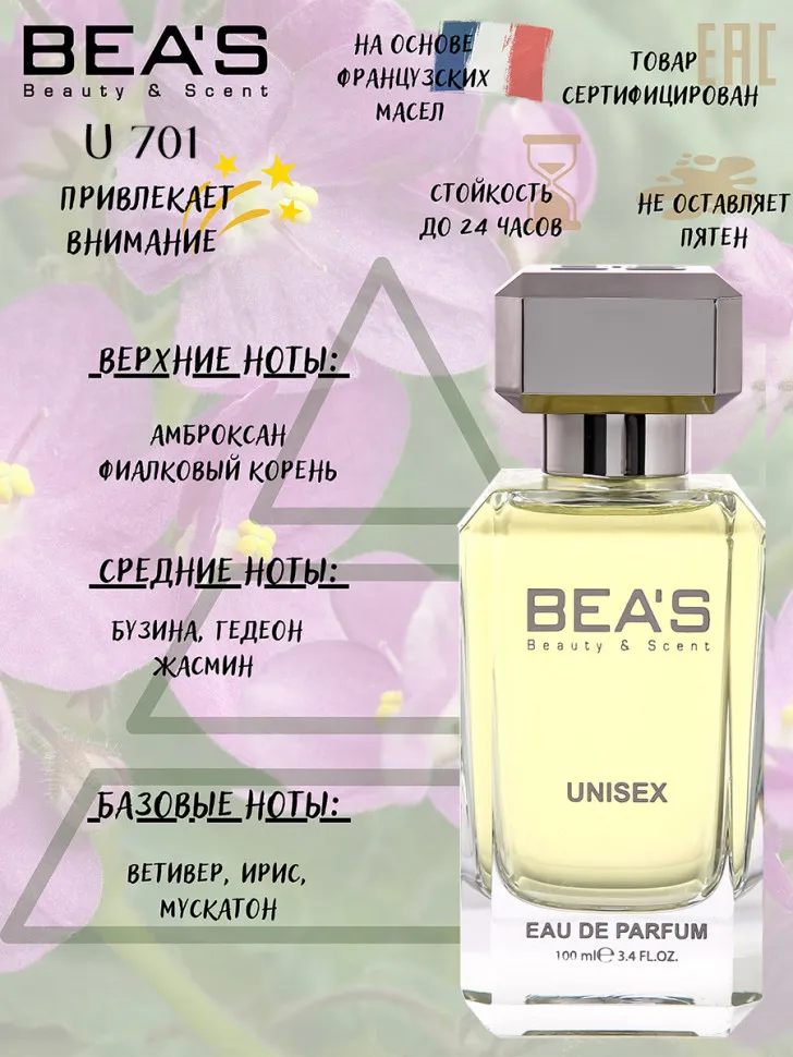 Парфюм BEA'S 100 ml U 701 Escentric 02 Molecules unisex