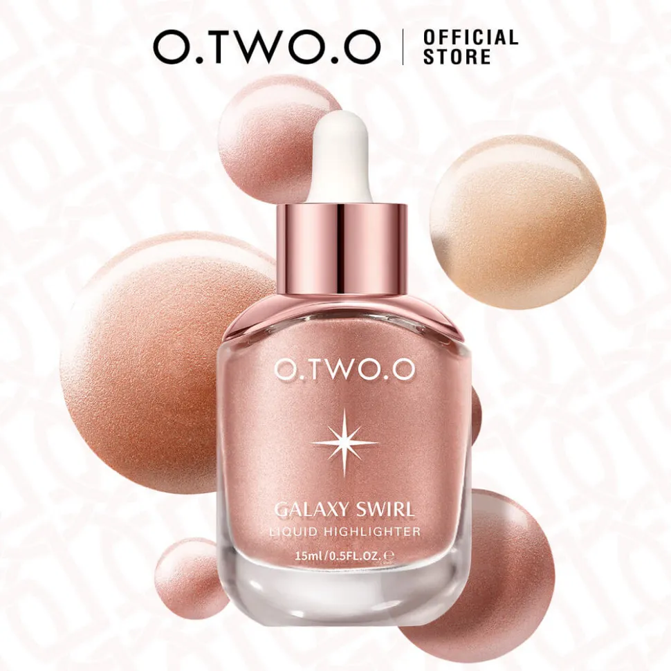 HC005-02 O.TWO.O Ультра Кремовый жидкий хайлайтер Персиковый 15ml