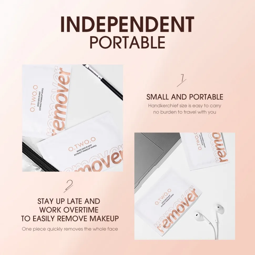 SN004 O.TWO.O Салфетка для снятия макияжа 1шт