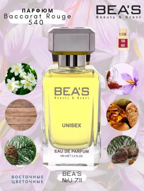 Парфюм BEA'S 100 ml U 711 Maison Francis Kurkdijan Baccarat Rouge 540 unisex