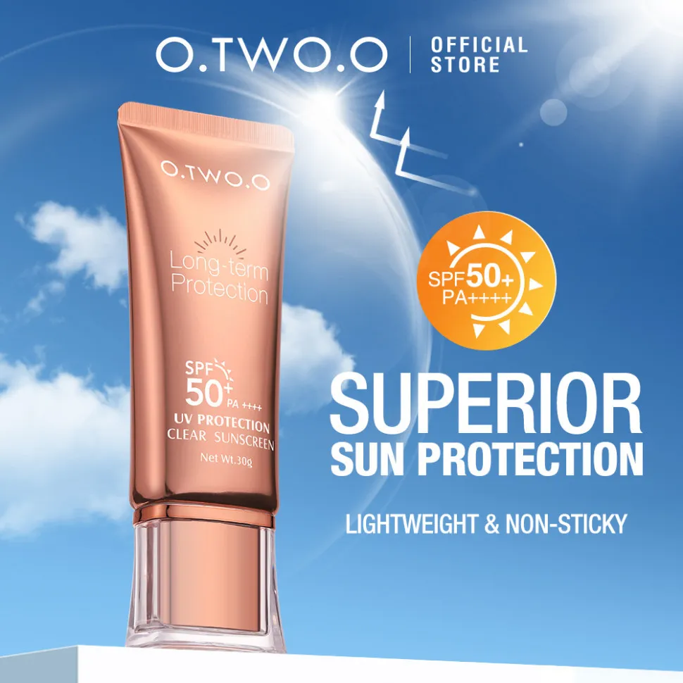 FC001 O.TWO.O Солнцезащитный крем Sunscreen SPF50 Refreshing Oil-Free Formula UV Sun Protection 30ml