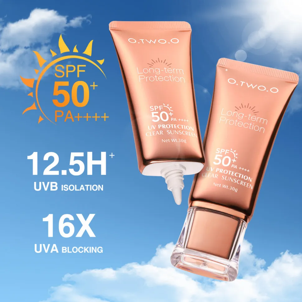 FC001 O.TWO.O Солнцезащитный крем Sunscreen SPF50 Refreshing Oil-Free Formula UV Sun Protection 30ml