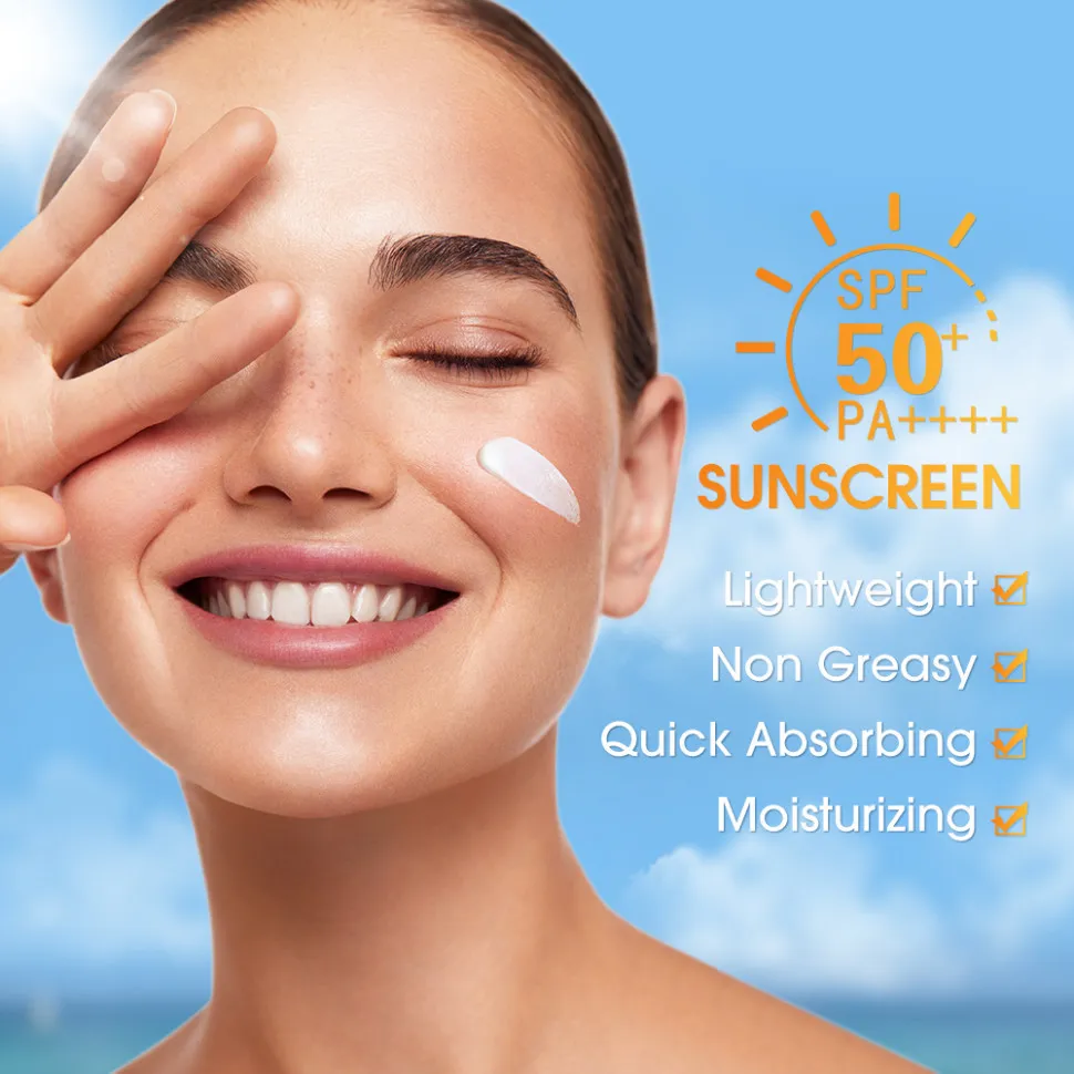 FC001 O.TWO.O Солнцезащитный крем Sunscreen SPF50 Refreshing Oil-Free Formula UV Sun Protection 30ml