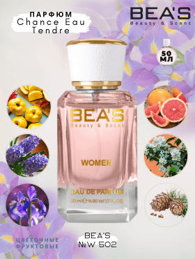 Парфюм BEA'S 50 ml W 502 Chanel Chance Eau Tendre for women