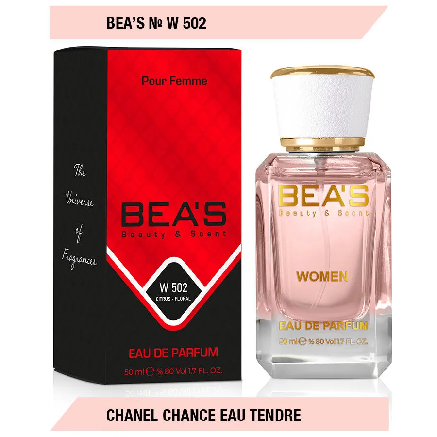 Парфюм BEA'S 50 ml W 502 Chanel Chance Eau Tendre for women