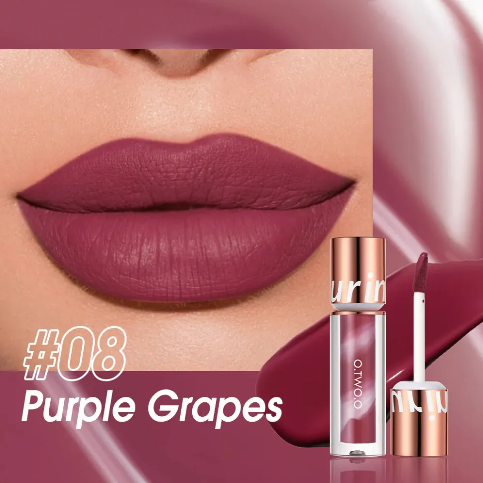 SC057-08 O.TWO.O Водостойкая матовая помада New Trending Lip Gloss 2,5g