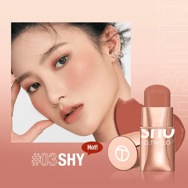 SC049-03 O.TWO.O Стик - румяна Shy 7 g