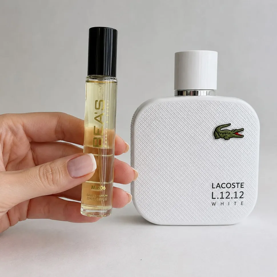 Парфюм BEA'S 20 ml M 206 Lacoste L.12.12. White Blanc men