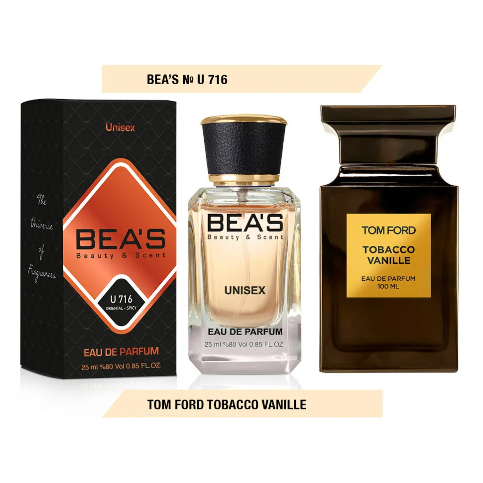 Парфюм BEA'S 25 ml U 716 Tom Ford Tobacco Vanille unisex