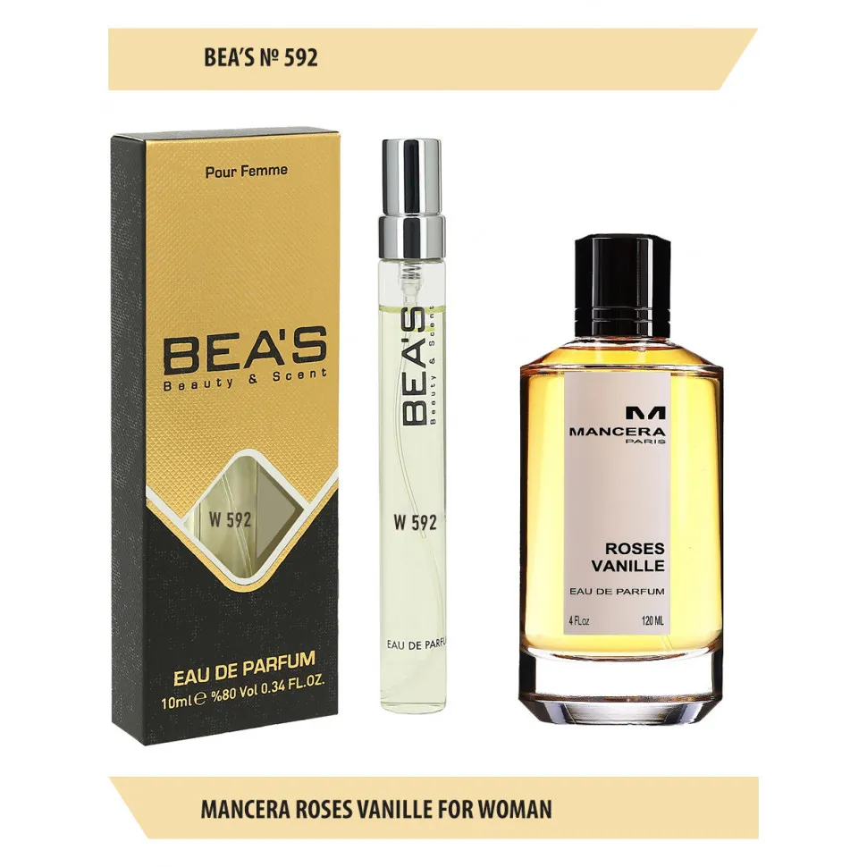 Компактный парфюм BEA'S 10 ml W 592 Mancera Roses Vanille for women